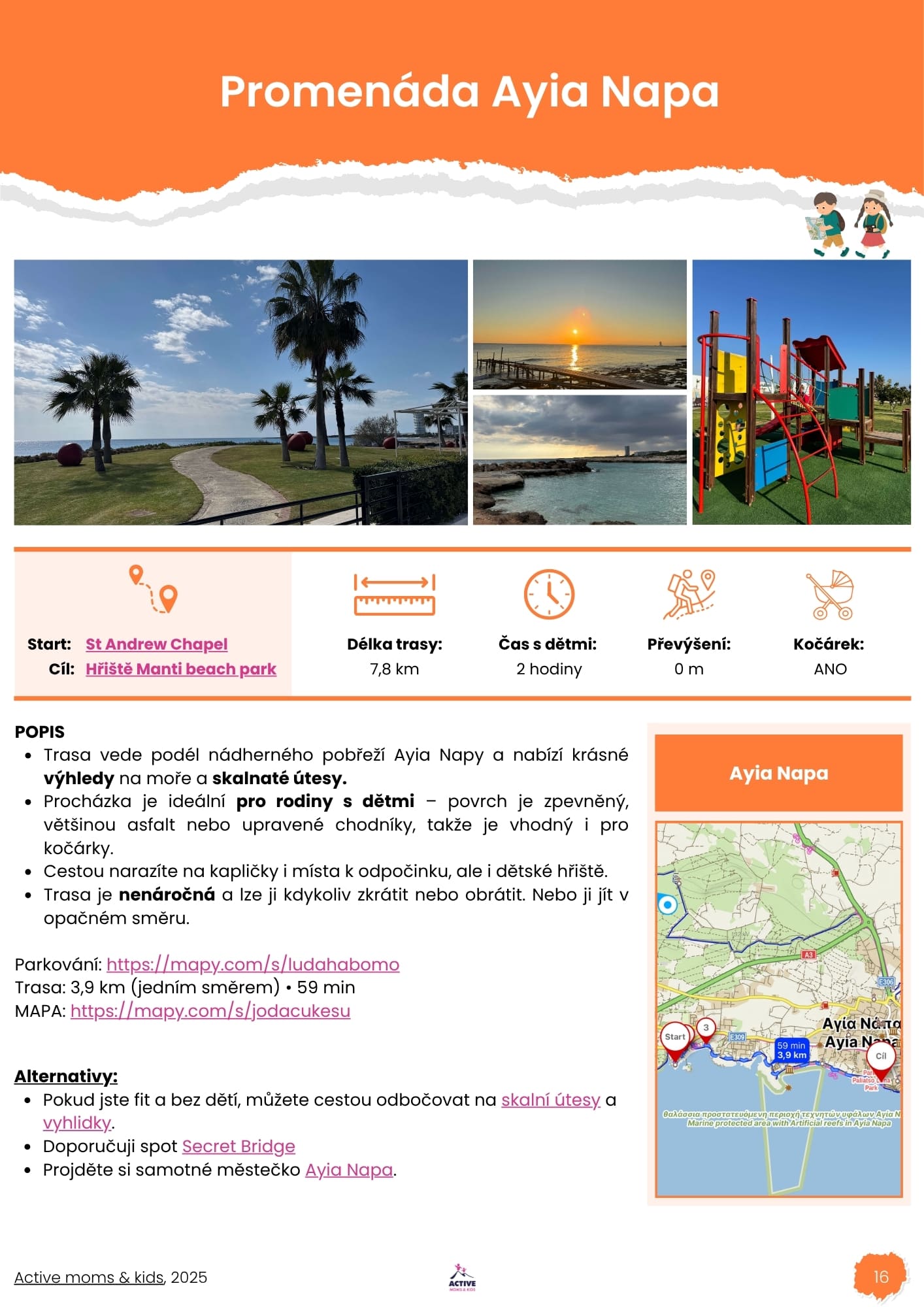 Active moms & kids - Průvodce Kypr s dětmi - ukázka