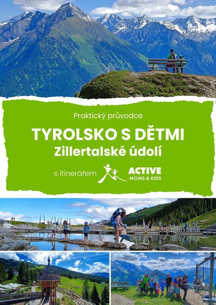 Active moms & kids - Průvodce Rakousko - Tyrolsko - Zillertalské údolí_titulní strana